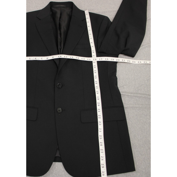 Calvin Klein Blazer Mens 40R Black Single Breasted Notch Lapel Suit Jacket - Picture 7 of 9